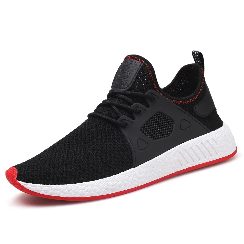 
Wholesale Custom New Style Fashion Lace Up Type Comfortable Black Men Casual Sports Shoes 