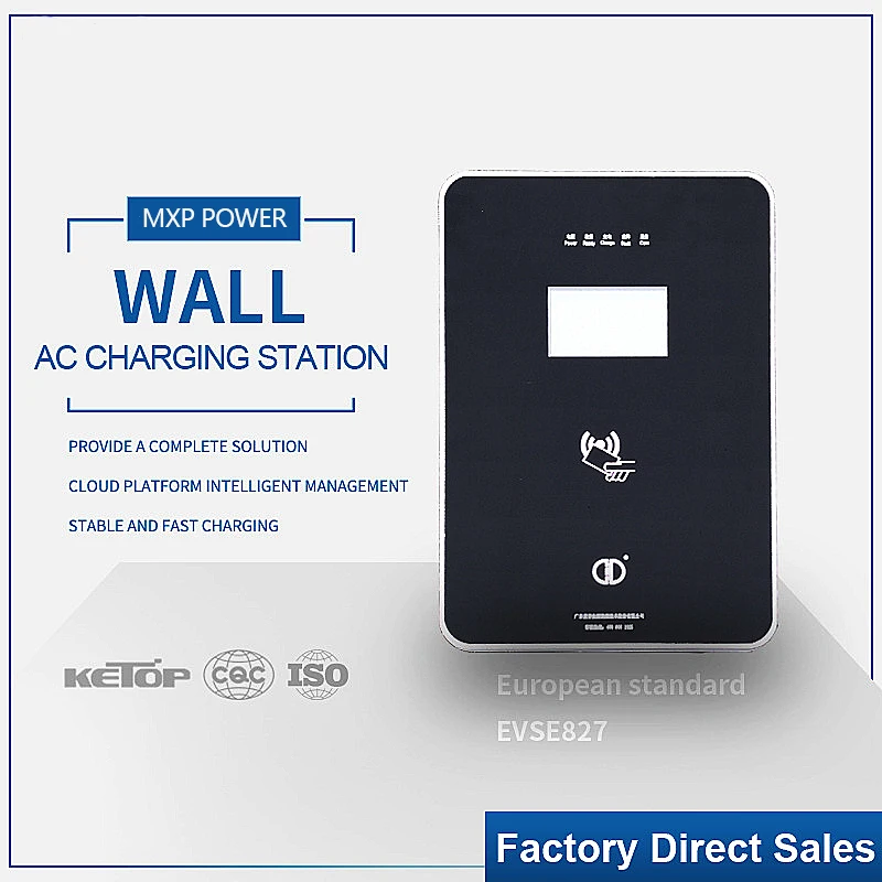 New Energy fast AC electric car station payment system home ev charger 22kw