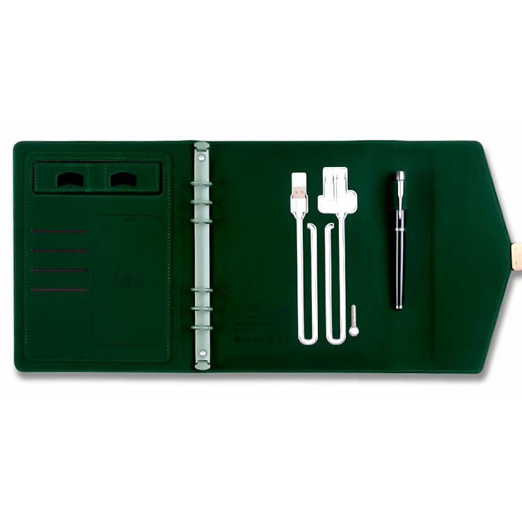 2024 Trends Gift Iltem A5 Planner Diary Smart Power Bank And Wireless Charging Notebook A5 Lined 80 Sheets Sticky Notepad