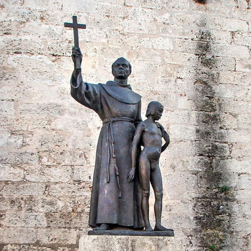 Outdoor Garden Decor Life Size Catholic Brass Bronze Priest Sculpture Statue
