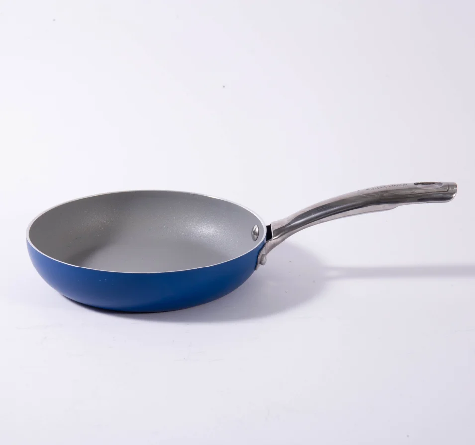 3 Pcs Nonstick Aluminum Frying Pans, Skillet Pan Egg Pan Set with Stainless Steel Handle