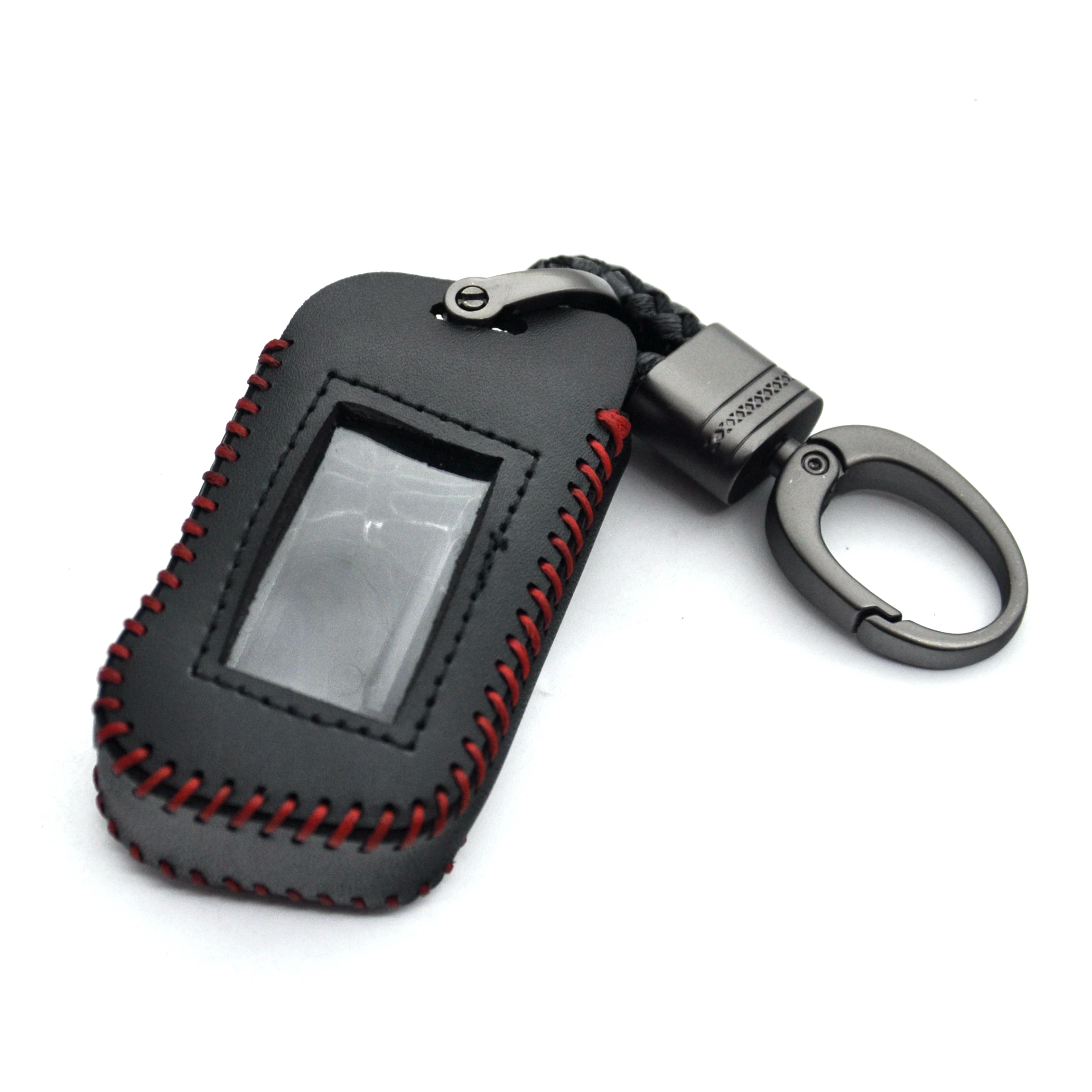 New A93 Leather Case For Starline A93 A63 Car Key alarm Remote Controller LCD Keychain Cover,Car-styling