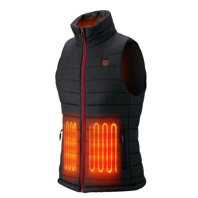 Lightweight USB Rechargeable Heated Vest Heated Clothes Body Warmer Heating Pad for Men and Women
