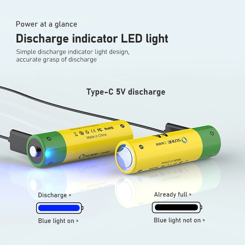 Cheap Price 2000mah Cell 1.5v Rechargeable Battery No Memory Effect Aa Battery