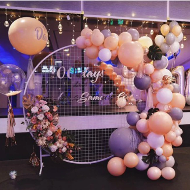 
New wedding 1m big gold metal ring stand for party back ground decorations 