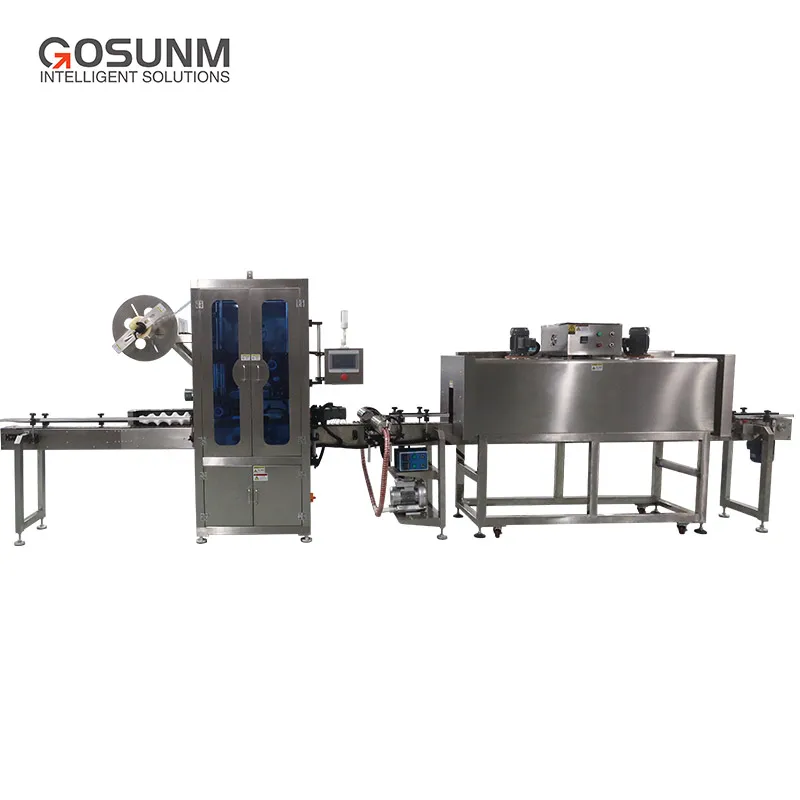 Gosunm Automatic Sticker Top Surface Coding Labeling Machine And Shrink Sleeve Labeling Machine For Tin Paper Roll