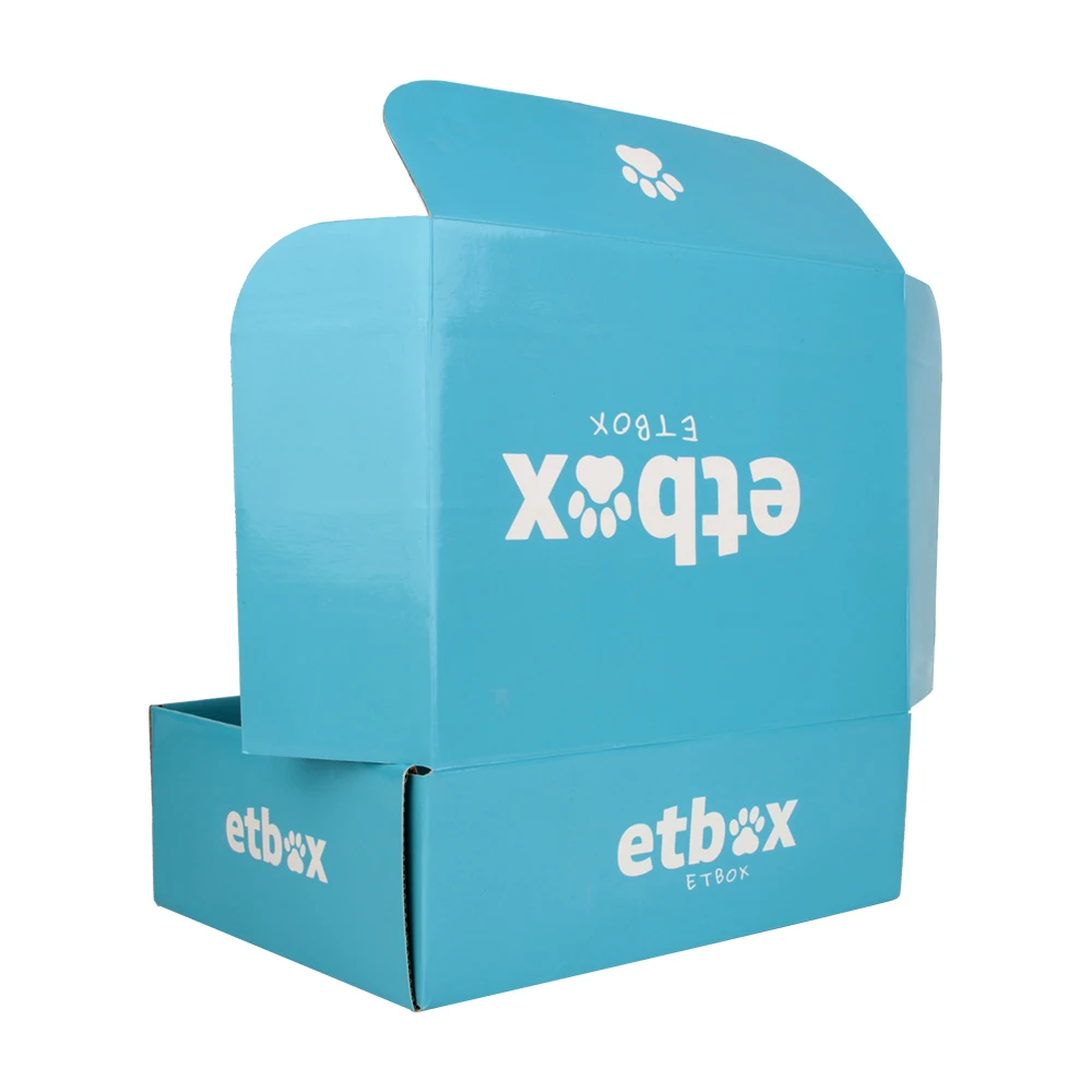 9x6x4 shipping box custom personalized branded blue shipping boxes