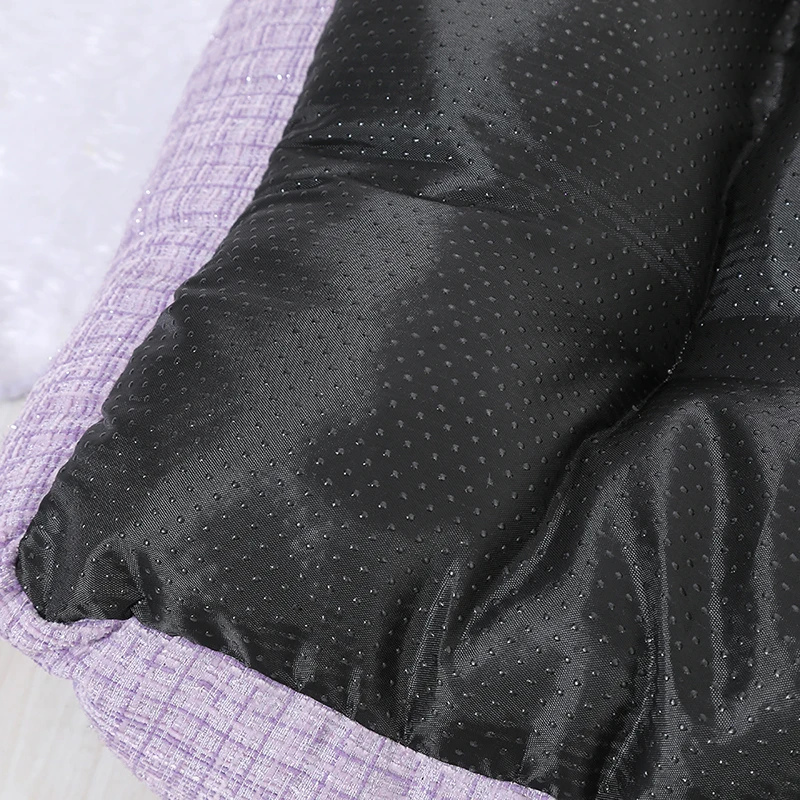 OEM Factory Luxury Pet Bed High-Modern Small XL Suede Plush Linen PP Cotton Animal Solid Breathable Travel Friendly Dogs Cats