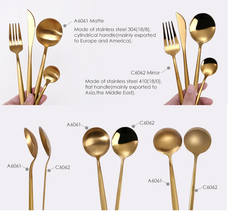 gold plated flatware