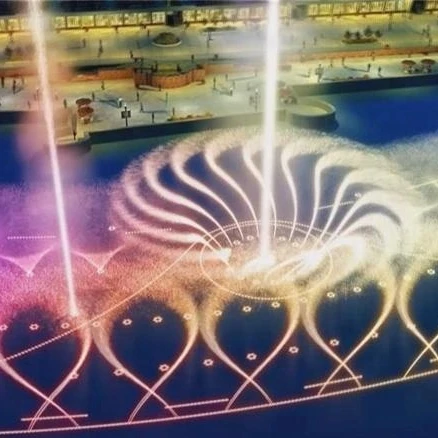 Full color LED lights water dancing speakers floating fountain control system