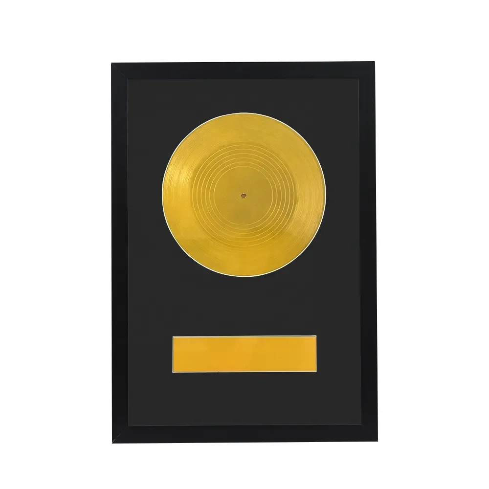 Customized High Quality Simplicity Wooden Color Black CD Display for Collection Mounting Wall Art Frame