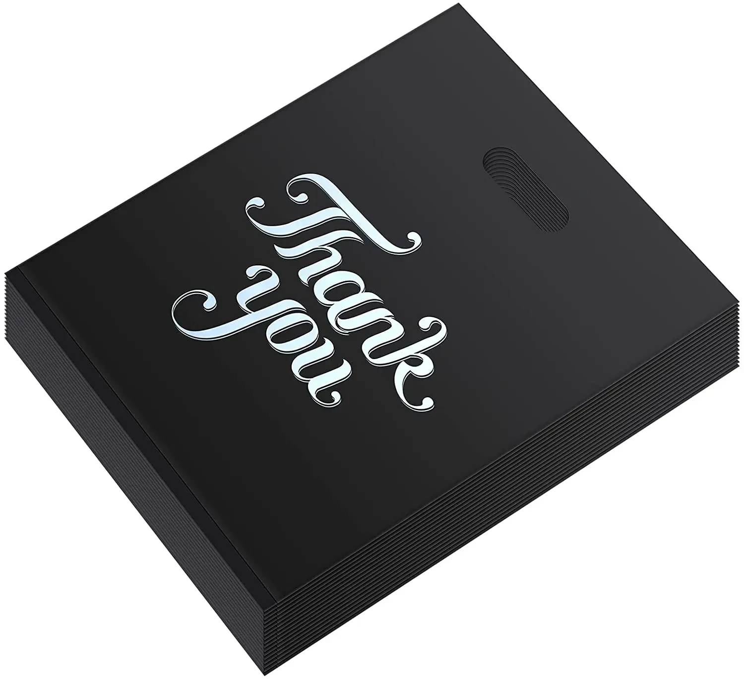 Custom Logo Matte Black Clothing Packaging Bag Recycle Lpde Plastic Retail Die Cut Bag With Handle