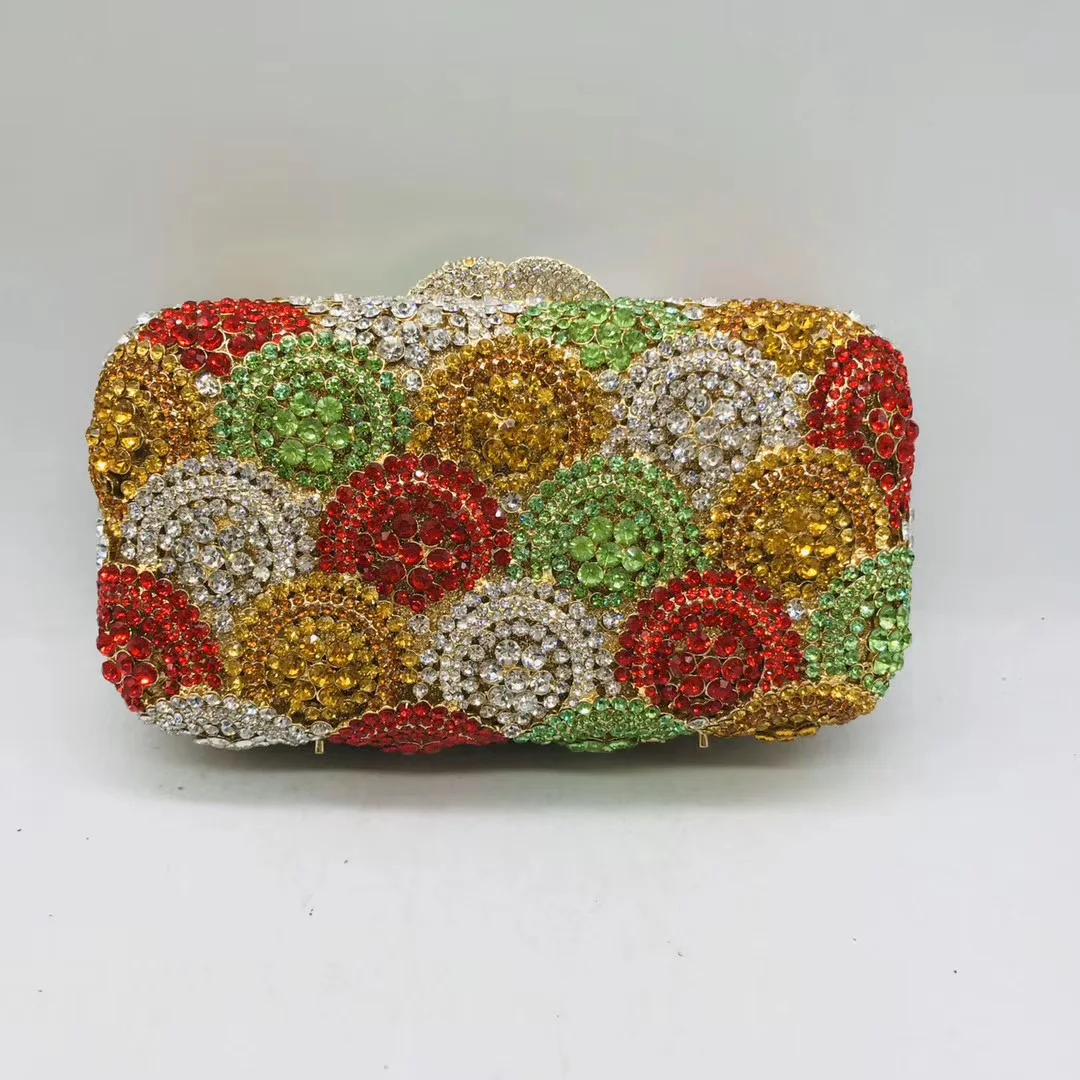 red Factory sale 2020 NEW shiny purse rhinestone evening bag crystal clutch for women