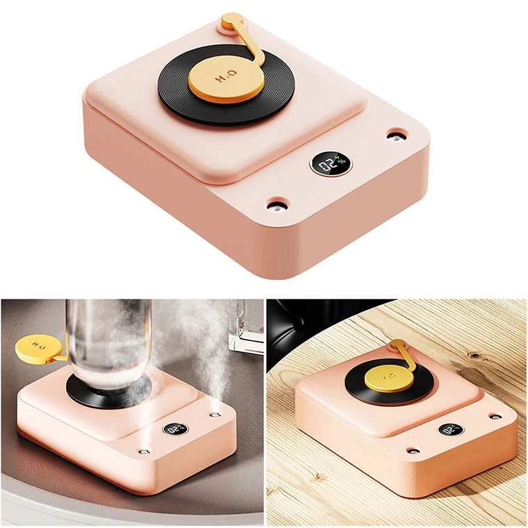 Wireless Rechargeable Personal Space Portable Mini Car Diffuser Usb Cool Mist Air Car Humidifier For Car With Led Light