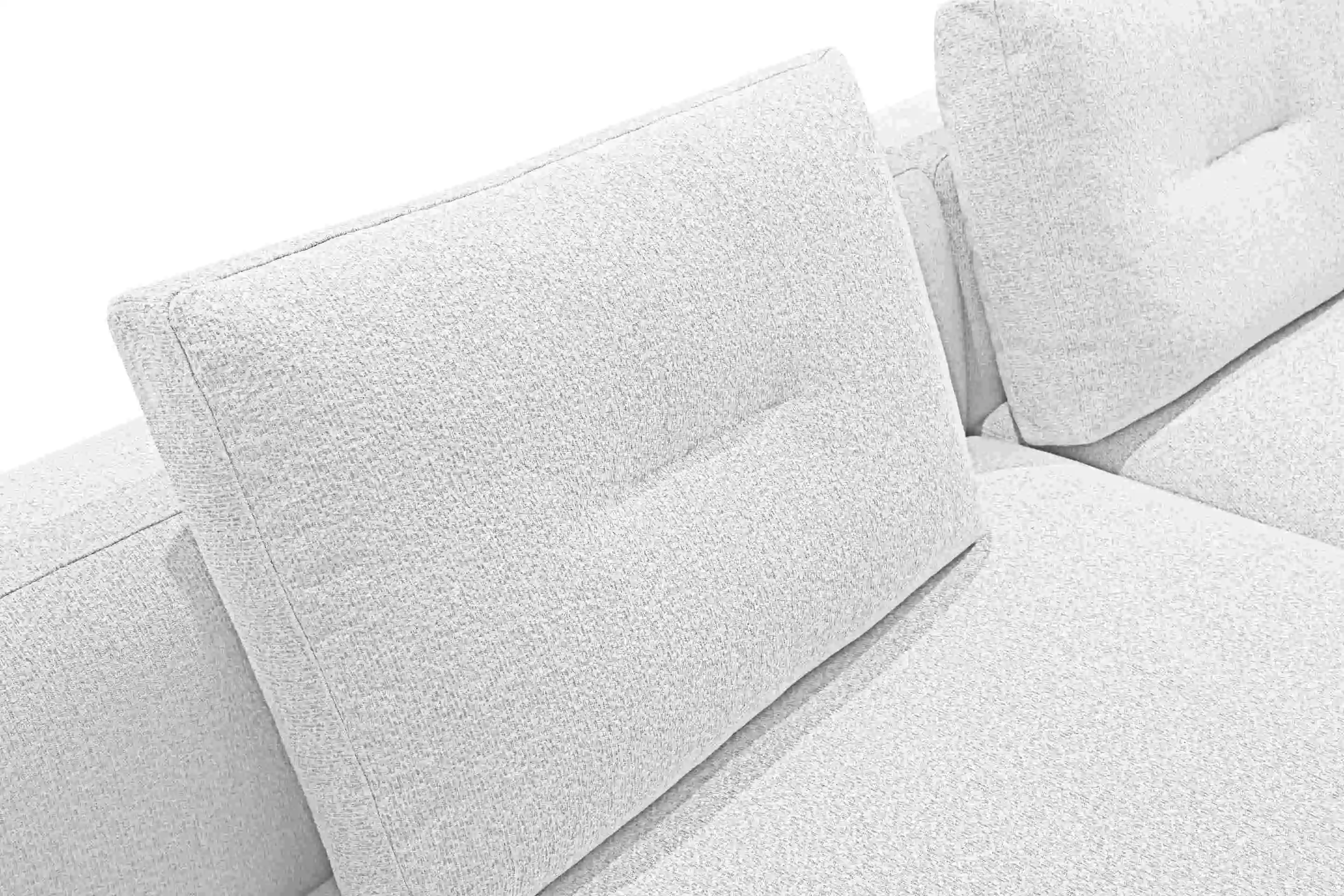 White modern fabric L shape curved sectional modular sofa set 5 seaters couch nordic curved sofas for living room