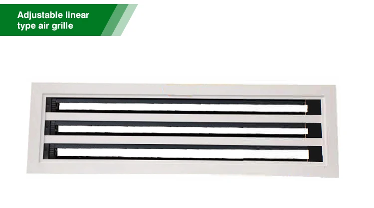 Aluminum alloy plastic round commercial air grille linear slot diffuser