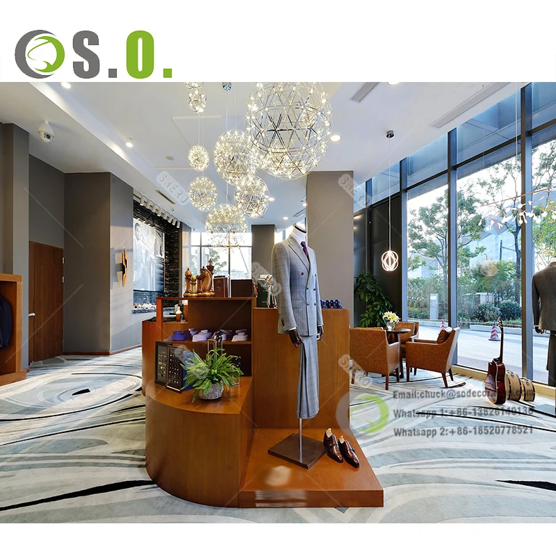 Clothing Store Furniture Showroom Display Clothes Shop Counter Table Design