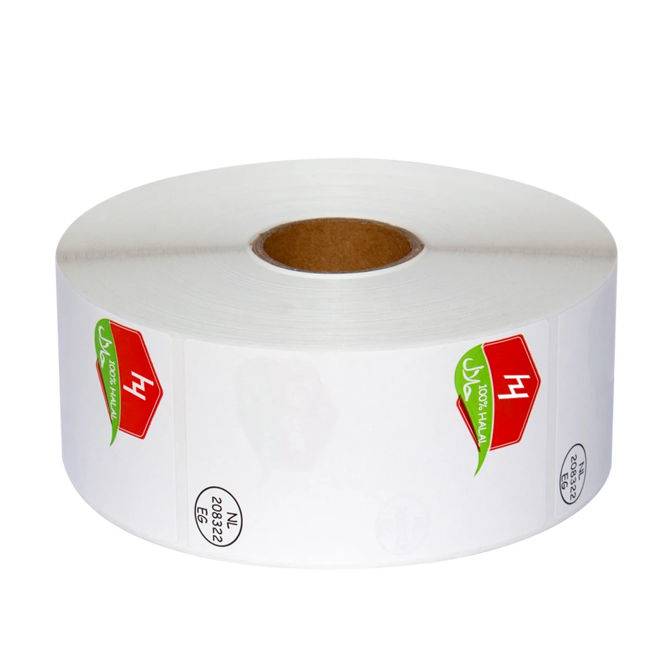 Custom Logo Sticker, Custom Printed Waterproof Box Label Fruit Label Adhesive Round Logo Sticker