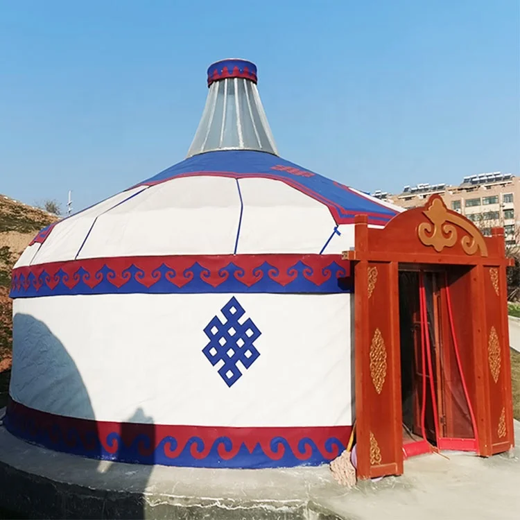 Палатки yourte mongole для кемпинга на открытом воздухе традиционная деревянная монгольская