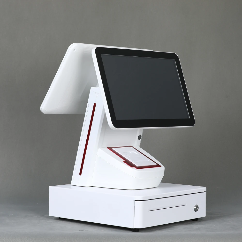 15 Inch Windows Pos Machine White 15.6 Inch Capacitive Screen 32G/64G/128G/256G SSD 6kg DDR3 2G/4G/8G 1920*1080 CN;LIA