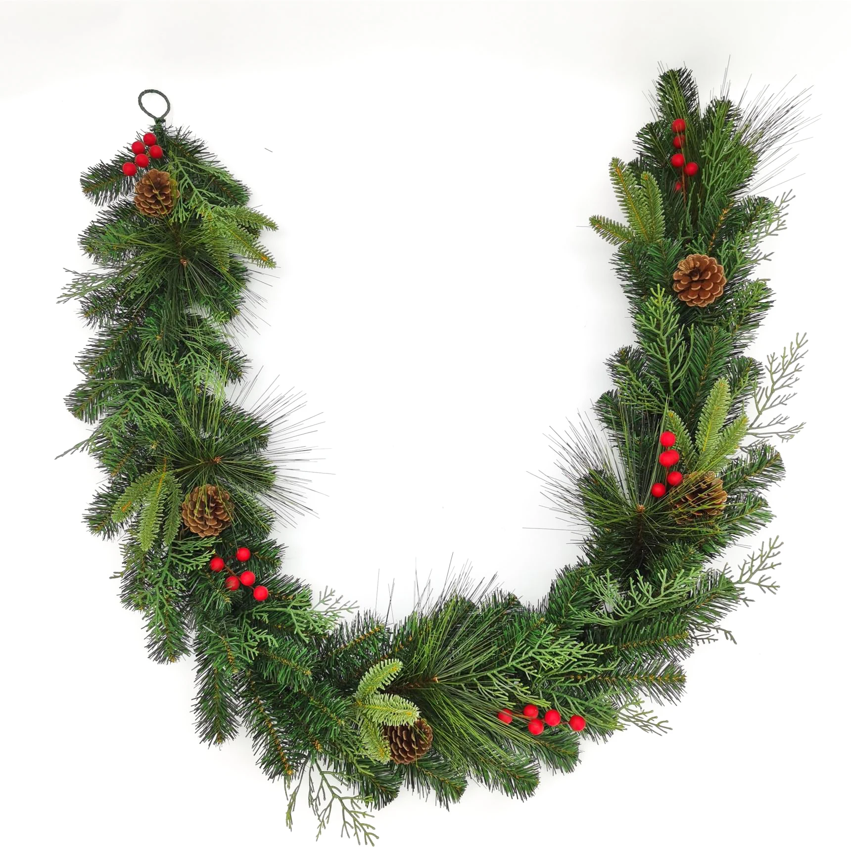 Wholesale Indoor Artificial Plastic Decorative Chrismas Decoration PE GreenGarlands Christmas Garland