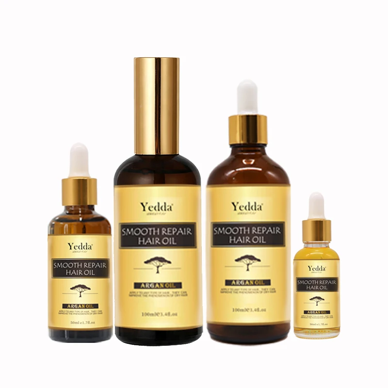 Private label wholesale hair straightening oil guangzhou l&y Organic Argan hair Oil bulk aceite de argn al por mayor