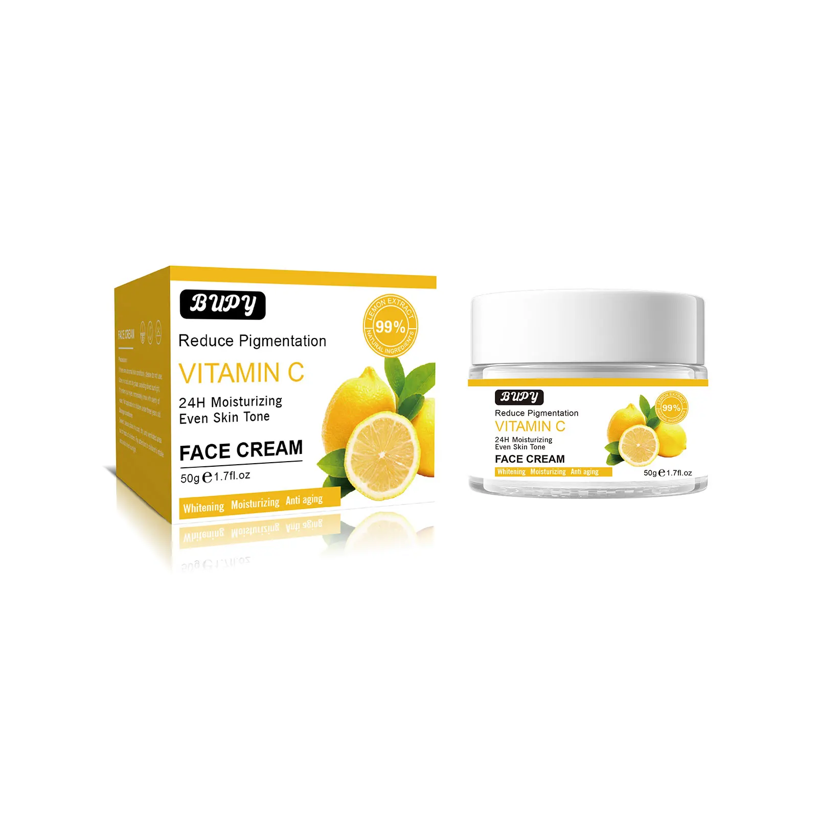 Good Selling Organic Lemon Extract Chinese Face Whitening Cream