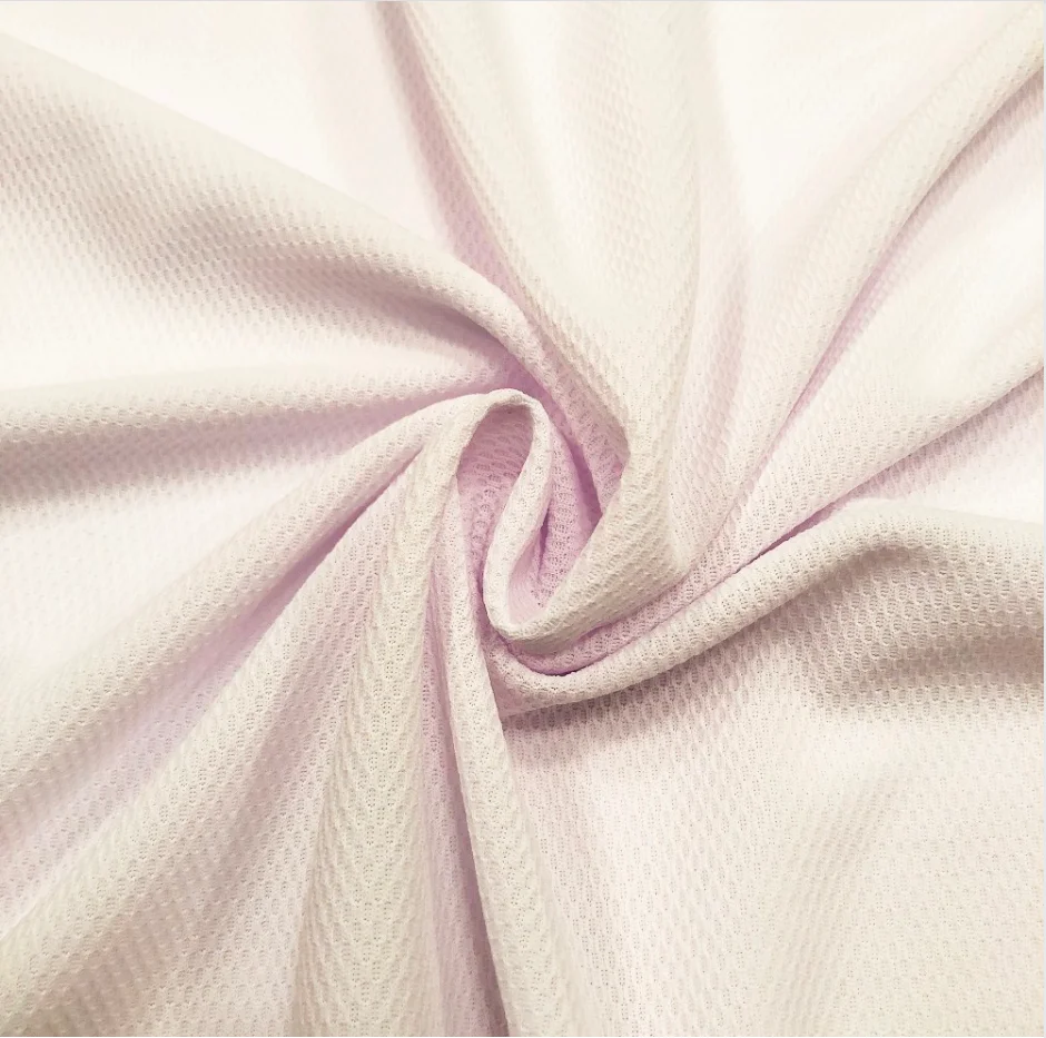 2023 Shaoxing Hot sale wicking dry fit 100% polyester soft hand feel birdeyes mesh 100gsm 110gsm 120gsm 160cm  air layer fabrics