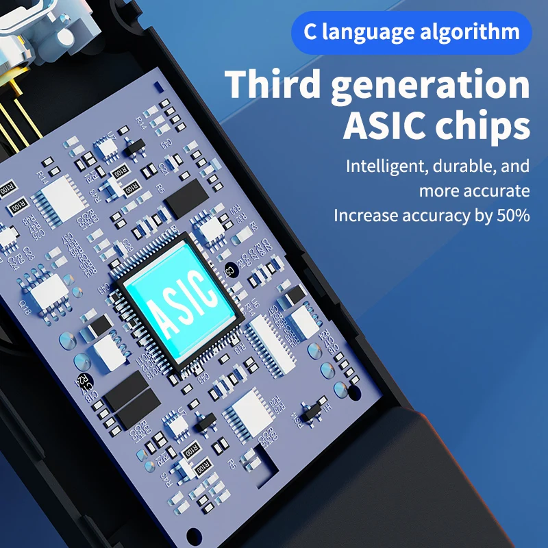 Professional Digital Breathalyzer Alcohol Meter with LCD Screen and Portable Alcohol Detector