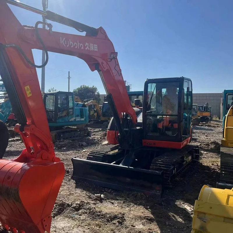 High Quality Used Kubota KX183-3 hydraulic crawler mini home excavators 8ton KX183 Second hand bucket diggers