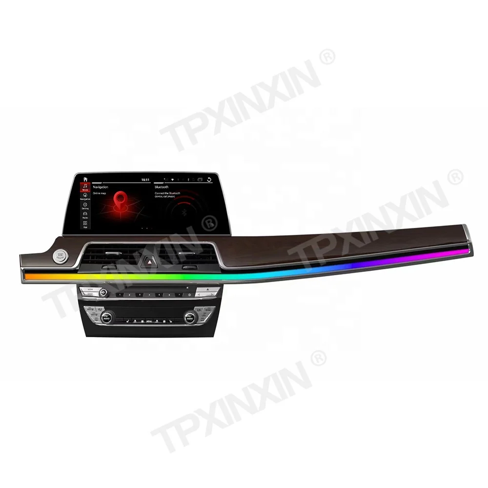 Fully Dash Atmosphere Light Android Media For BMW 7 Series F01 F02 2008-2017 Car Multimedia Player GPS Navigation Auto Stereo 4G