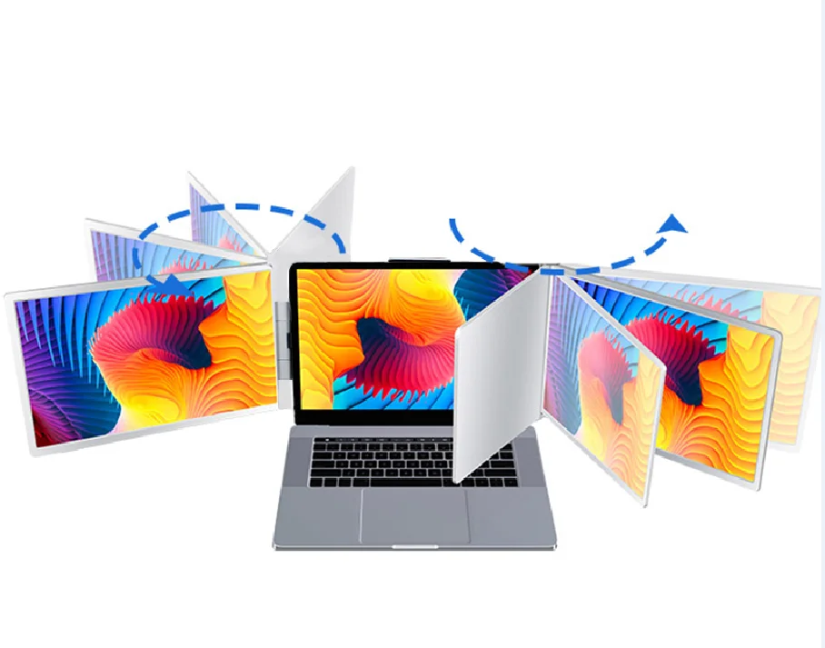 Factory wholesale Hot sale triple monitor for USB port 12 inch dual monitor Portable lcd Monitor for Laptops Portoble display