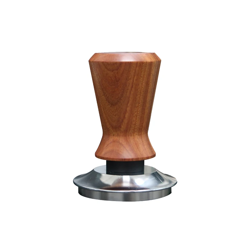 Solid wood constant pressure Durable press tamper espresso Smart Stainless Steel base wooden CoffeeTamper
