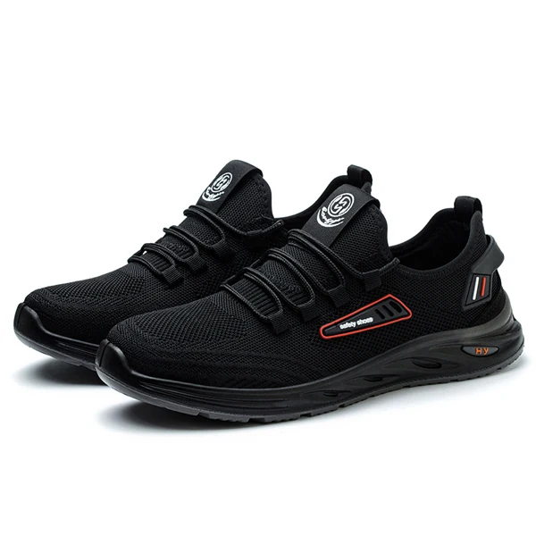 Fashionable Sporty Safety Work Shoes Working Shoes Safety Footwear with Fly knit Fabric Upper