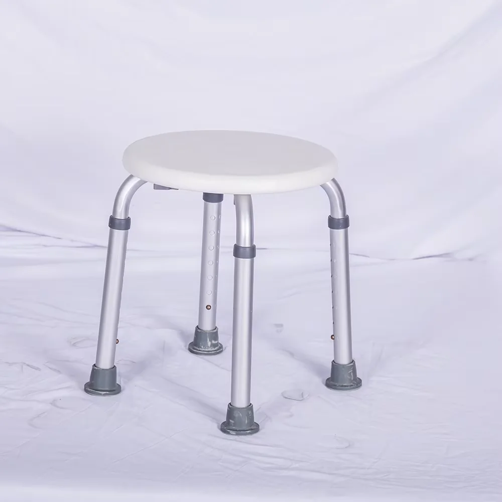 Aluminum Adjustable Height Bathroom adjustable disabled shower chair for elderly bath chair bathroom safety equipment