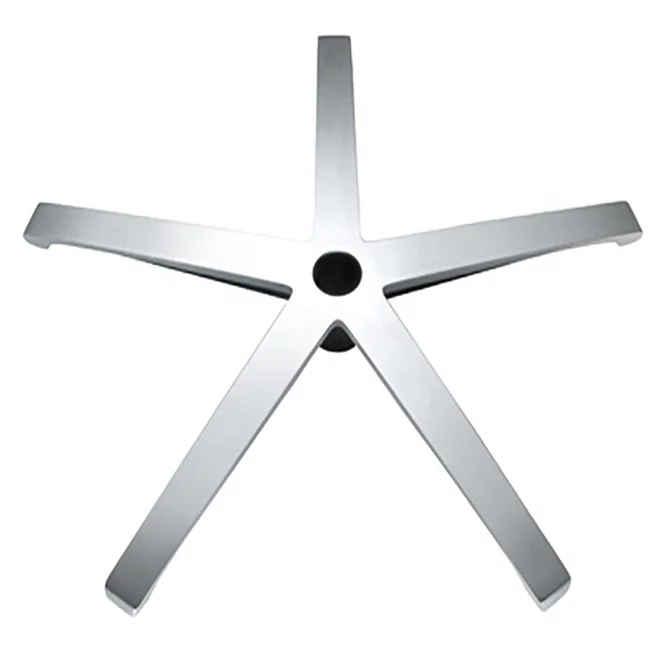 Lab Swivel Chair Aluminum five star leg for industrial polyurethane swivel chair parts with  frog mechanism