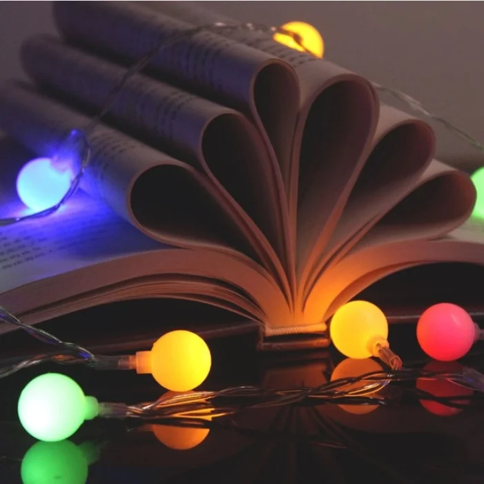USB/Battery Power LED Ball Garland Lights Fairy String Waterproof Outdoor Lamp Christmas Holiday Wedding Party Lights Decoration
