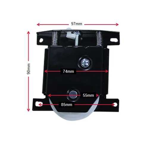 Visible sliding door bottom rollers good loading cabinet wardrobe closet sliding door wheels