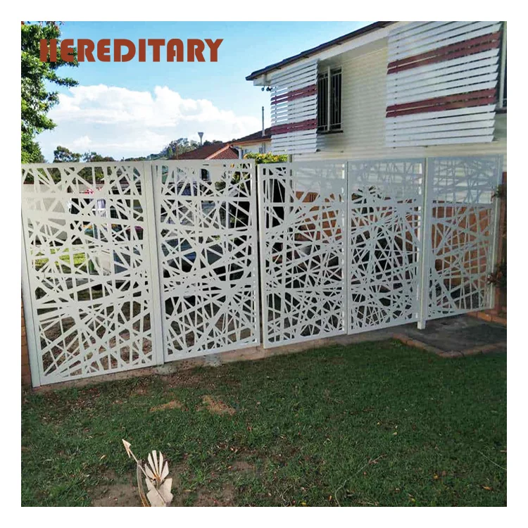 Laser cut gate and fence and sliding driveway entrance door for sale