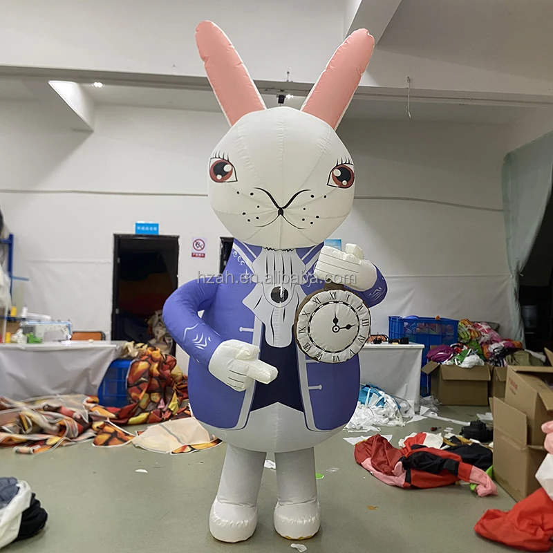 Alice in Wonderland Inflatable King Queen Rabbit Caterpillar Cheshire Cat Costume for Performance