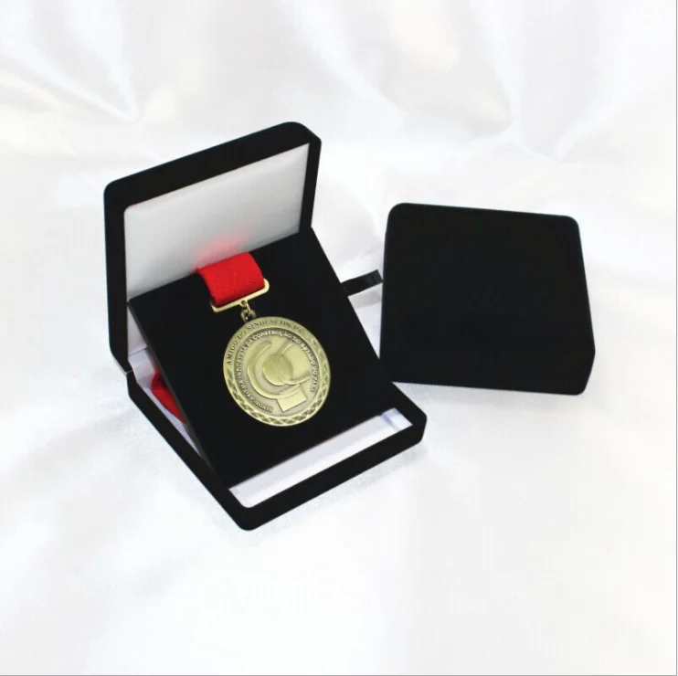 Wholesale Custom Gold Coin Display Case Small Velvet Silver Coin Box