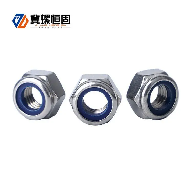 China oem stainless Steel Nylon Insert Lock Nuts supplier