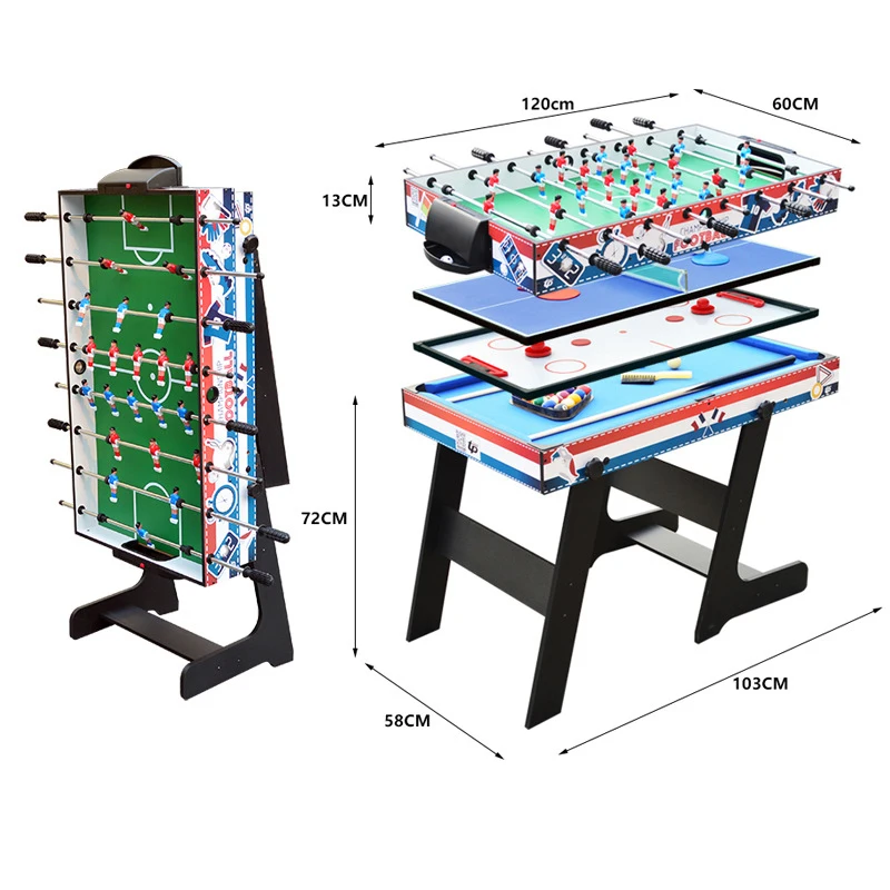 SD-1816 Детские 4 в 1 Многофункциональный игровой бильярдный стол с хоккей на льду теннис обеденный стол для игрового стола