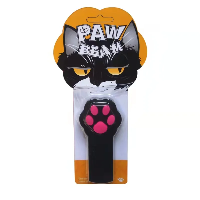 2022 New Fashion Paw Shaped Electric Red Laser Pointer  Cat Amusement Toy Make Cat Funny Toys