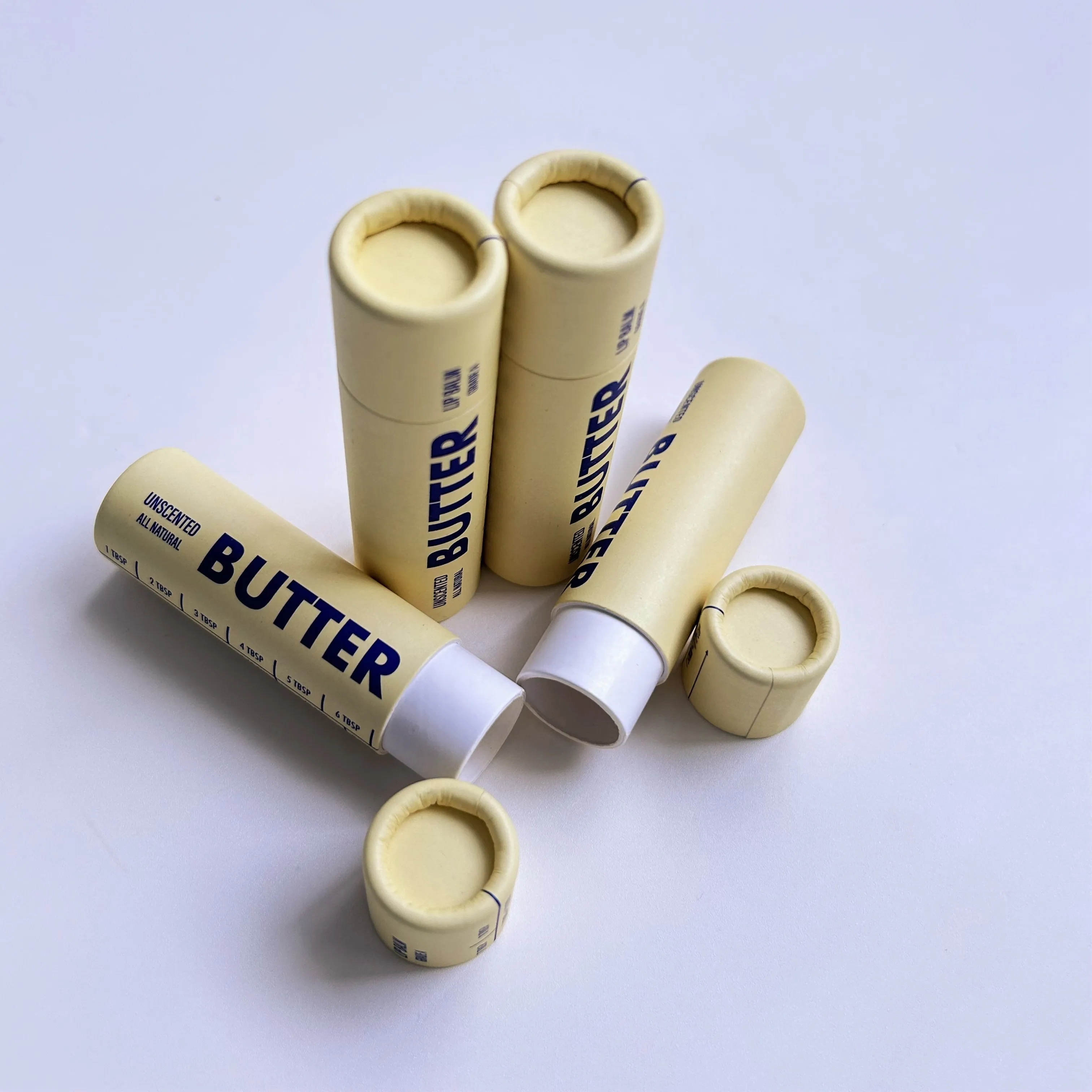 Paper Tube for Butter Food Paper Packaging for Sale Wax Lined Cardboard Tube Craft Paper Tube