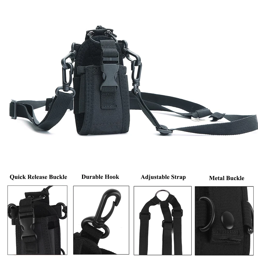 Tactical Molle Walkie Talkie Pouch Waist Arm Shoulder Carry Bag Magazine Pouch Nylon Interphone Holder Hunting