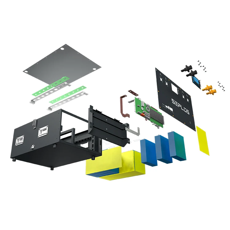 Seplos Saftey 48 В 230Ah LiFePO4 комплект аккумуляторных батарей DIY корпуса сборка без