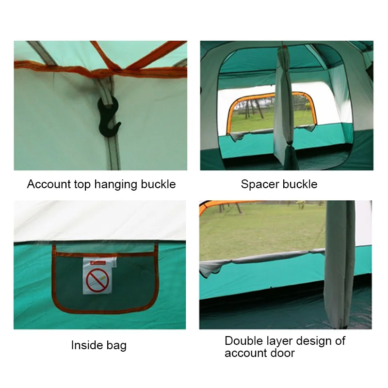 Manufacturer Family 12 Persons Waterproof  Outdoor Camping Tents With Room