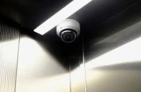 CCTV System Private Keyed Elevator Round Handrail 1600KG 4 Passenger Lift camera