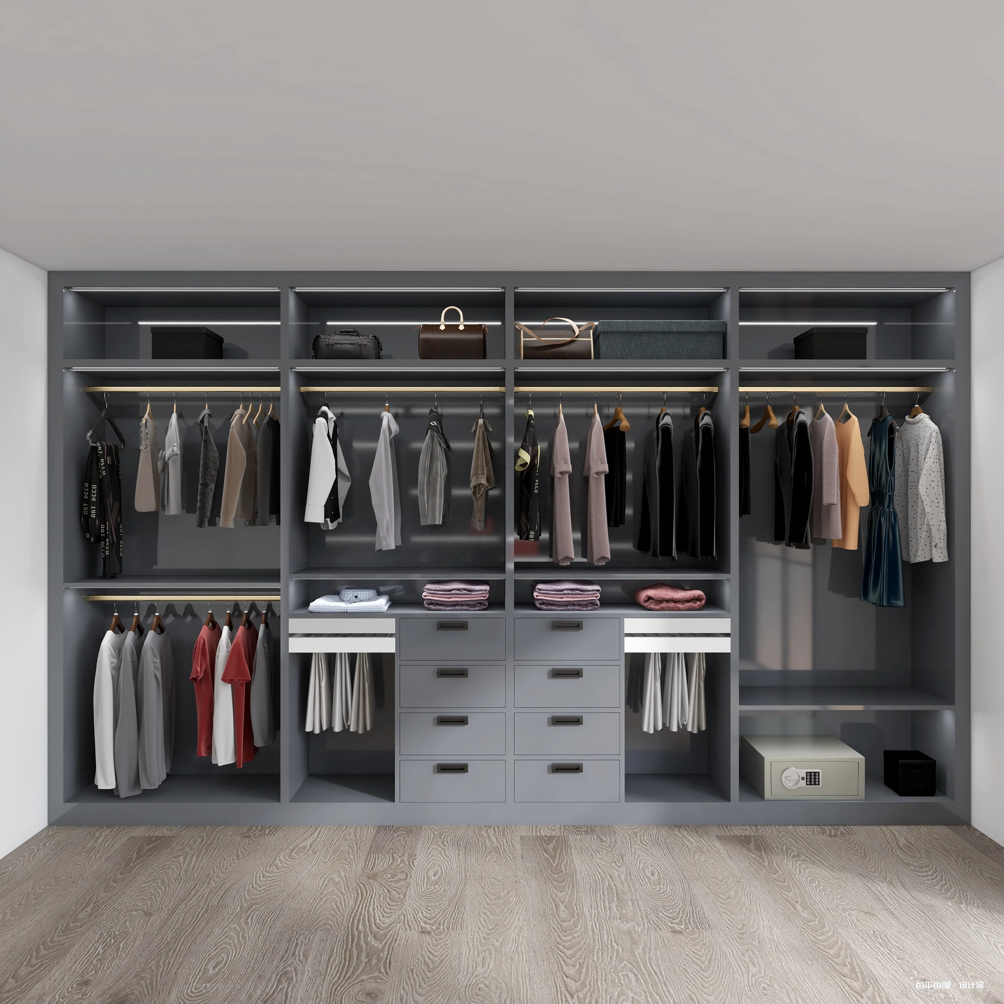 2021 customized High quality popular design Wardrobe Fast Deliver Customized Wood Shoes Closet Cabinets Amoires